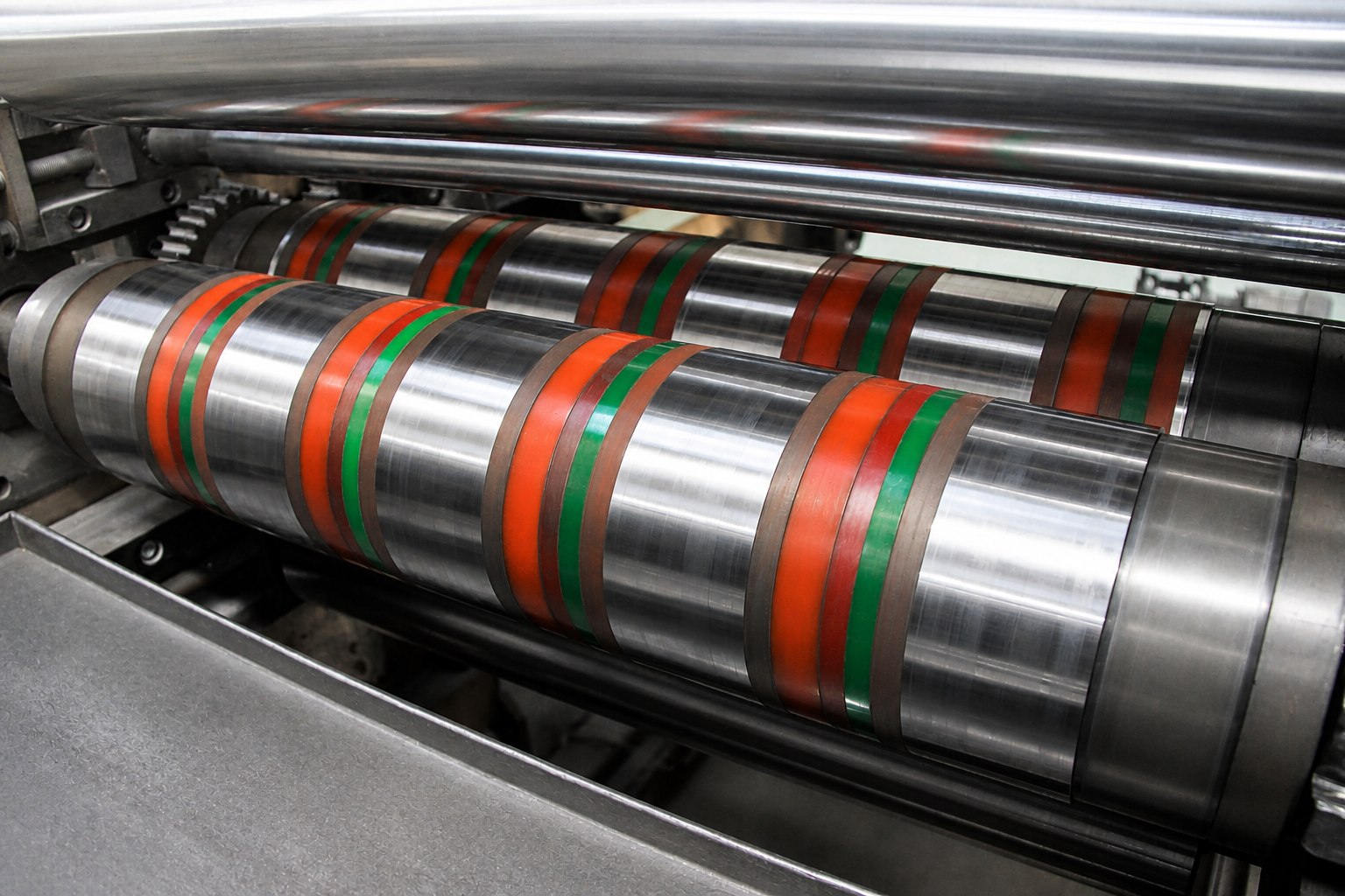 Refurbished precision slitting roller assembly retaining its original structure